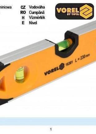 Уровень польша torpedo магнит 3 капсулы l=230 мм vorel-16301