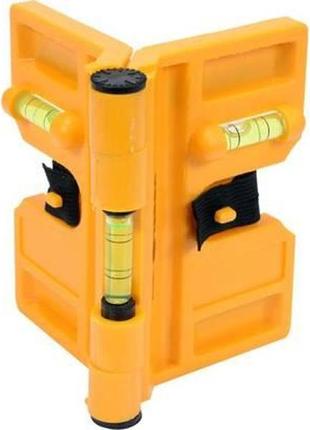 Рівень для встановлення стовпчиків трубний магніт 3 капсули vorel-16012