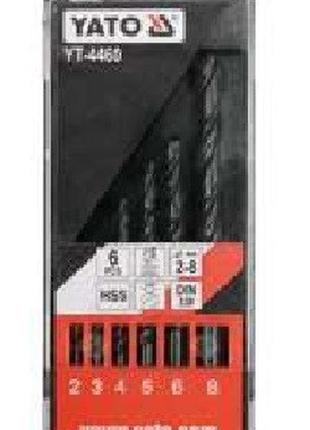 Набор сверл по металлу сверло hss ø-2-8 мм 6 штук yato польша yt-4460