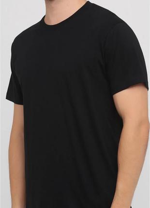 Чорна чоловіча футболка великого розміру на обхват грудей 150см розмір 5xl3 фото