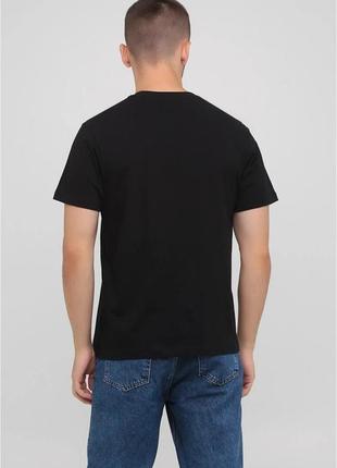 Чорна чоловіча футболка великого розміру на обхват грудей 150см розмір 5xl4 фото