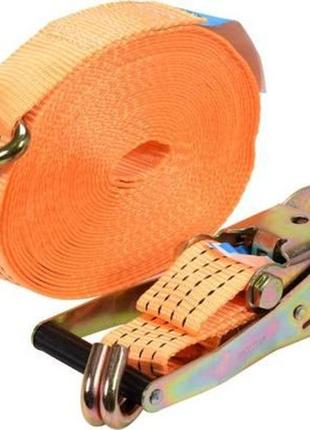 Ремінь для кріплення багажу з тріщаткою vorel : сила натягу- 2000/4000 dan, 12 м х 50 мм, 2 шт. vr-82412