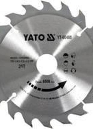 Диск пильный победитовый по дереву 200х30мм 24 зуба yato yt-6065