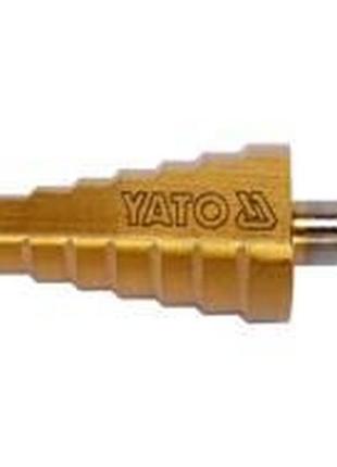 Свердло коничне ступинчасте титанове по металу yato польша : ø= 4-22 мм, hss 4241, l= 75 мм yt-44741