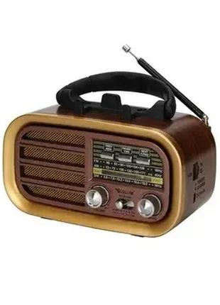 Радіоприймач golon rx 638 bt портативна колонка bluetooth / usb / sd / mp3 / fm