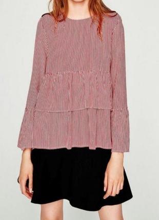 Zara блуза с воланами как новая2 фото