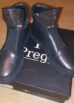 Ботинки со  стразами prego4 фото