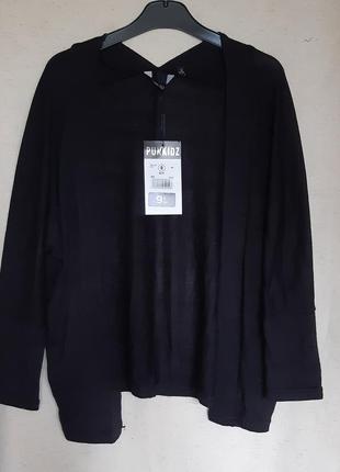 Чорний кардиган кофта "punkidz" франція на 8 років (128см)