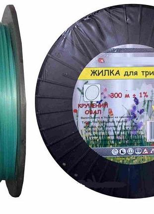 Жилка для тримера "кручений овал" tm virok : ø= 2.7 мм, l= 350 м (бобина) vr-10v023