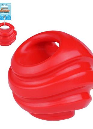Игрушка для собак bronzedog float плавающая силовой мяч 11 см. l красный