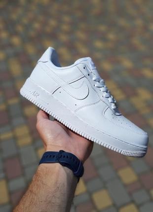 Чоловічі кросівки nike air force 1 af 1 білі | smb