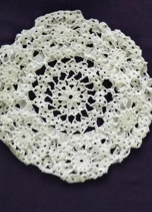 Детский летний ажурный берет