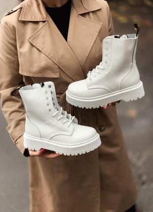 Ботинки dr. martens jadon white черевики