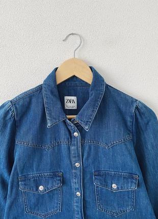 Джинсовое платье zara из новых коллекций 2