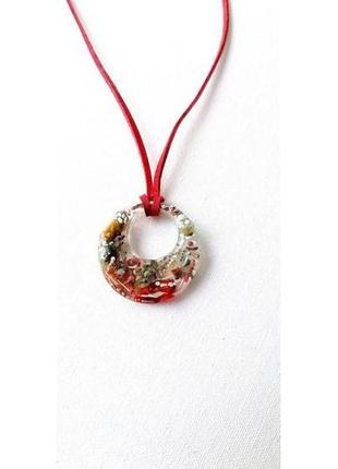 Кулон-пектораль, талісман-кругообіг, кулон з натуральними каменями, талісман релаксаційний