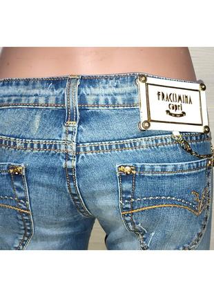 Фирменные fracomina джинсы клеш палаццо брюки штаны8 фото