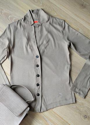 Люкс бренд.коричневый реглан,кофта в рубчик на пуговицах.