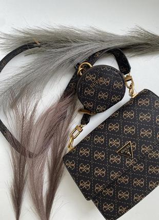 Сумка guess alexie brown logo