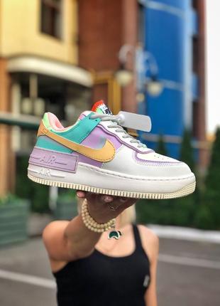 Нереально милые женские кроссовки  nike air force белые