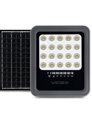 Прожектор автономний 20w led 500lm 5000k videx. гарантія 2 роки.