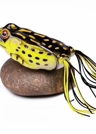 Воблер жаба незацепляйка thunder frog proberos 17,5 г 65 мм желто-коричневый