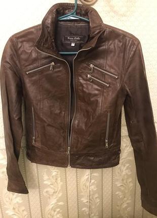 Куртка кожа натуральная шкіряна куртка vera pelle италия