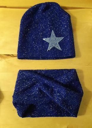 Комплек шапочка +снуд