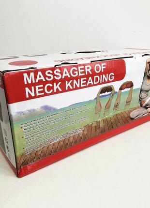 Роликовий масажер для спини та шиї massager of neck kneading10 фото
