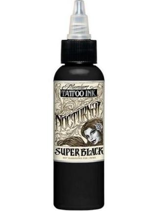 Тату фарба super black nocturnal tattoo ink-30 мл