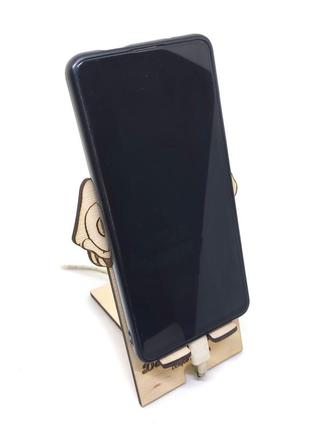 Підставка тримач для телефону "острів скарбів - лікар лівсі" 17.5х10 см на стіл4 фото