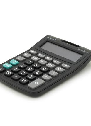 Калькулятор офісний keenly kk-8123-12, 29 кнопок, розміри 140*110*30мм, black, box