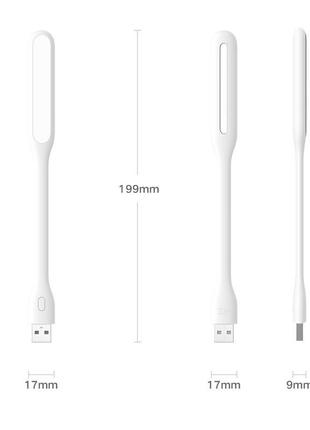 Портативний usb світлодіодний світильник xiaomi zmi usb led ліхта5 фото