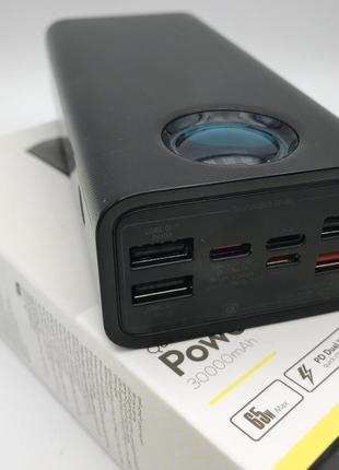 Baseus 30000 mah 65w 7 портів зарядка ноутбука powerbank павербан