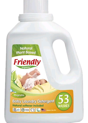 Органічний рідкий пральний порошок -концентрат friendly organic2 фото