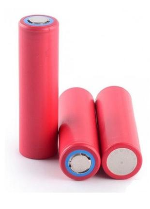 Акумулятор 18650 li-ion sanyo ur18650ga, 3500mah, 10a, 4.2 / 3.6 / 2.5v, red, 2 шт. в упаковці, ціна за 1 шт