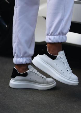 Кроссовки alexander mcqueen white black, кросівки1 фото