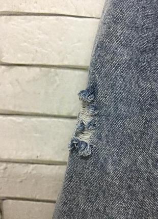 Куртка джинсовая косуха з штучним хутром6 фото
