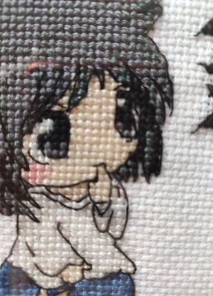 Картина вишита. l з death note. ручна робота