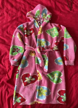Теплий халат на дівчинку