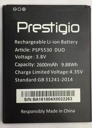 Аккумулятор для prestigio psp5530 duo, multiphone grace z5 5530 duo 2600mah