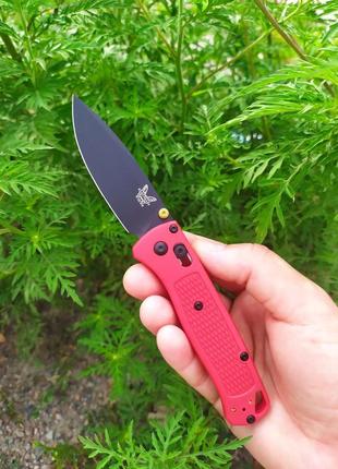 Нож складной benchmade bugout 535 красный с клипсой