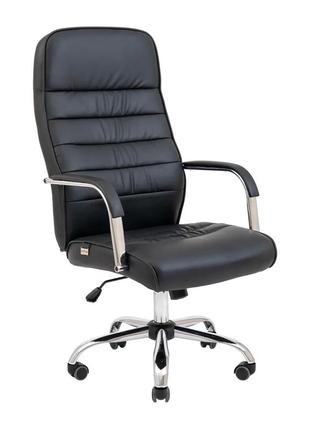 Кресло лион хром m-1 (tilt) черный