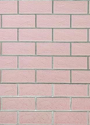 Панель стінова 70*70cm*5mm рожева цегла зі сріблом (d) sw-00001501