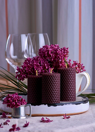 Медові свічки з вощини для оригінального еко подарунку