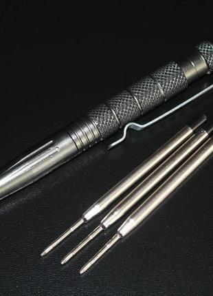 Тактична ручка  tactical pen gray (3 стержні в комплекті) (1675)