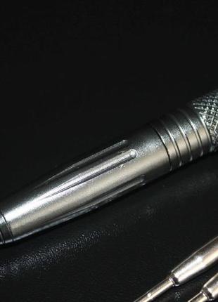 Тактична ручка  tactical pen gray (3 стержні в комплекті) (1675)2 фото