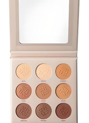 Палетка теней для век bogenia match eyeshadow palette, 9 цветов, 14.4 г - номер-1