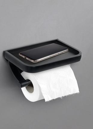 Тримач для туалетного паперу (чорний)