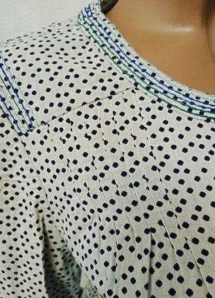 Блуза коестьянка в горошек boden8 фото
