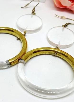 Стильні довгі сережки "кільця" від асос оригінал з сайту asos8 фото